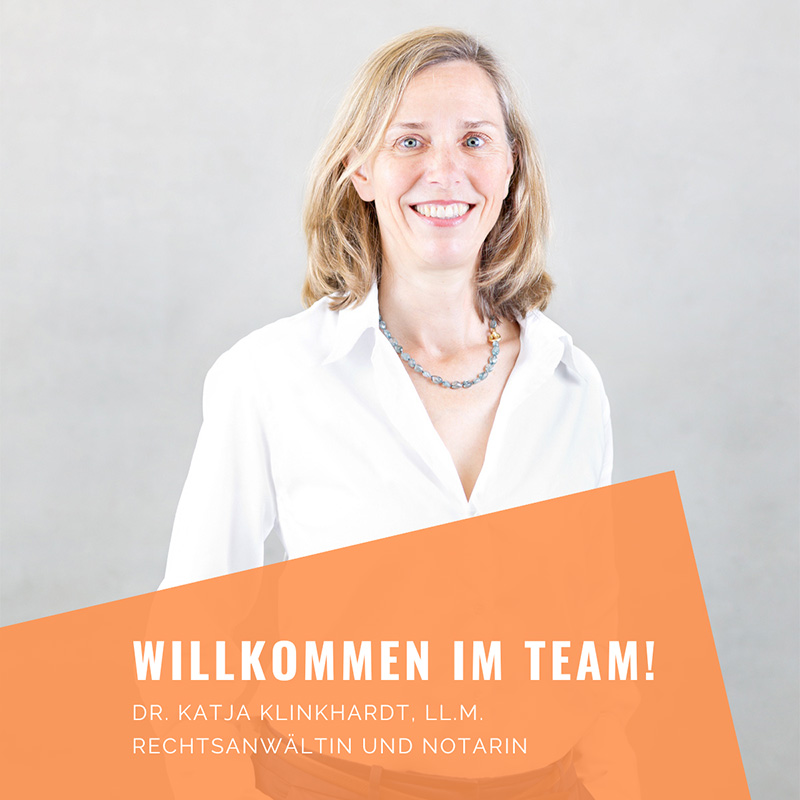 Willkommen Dr. Katja Klinkhardt bei Tavanti, Redeker & Partner