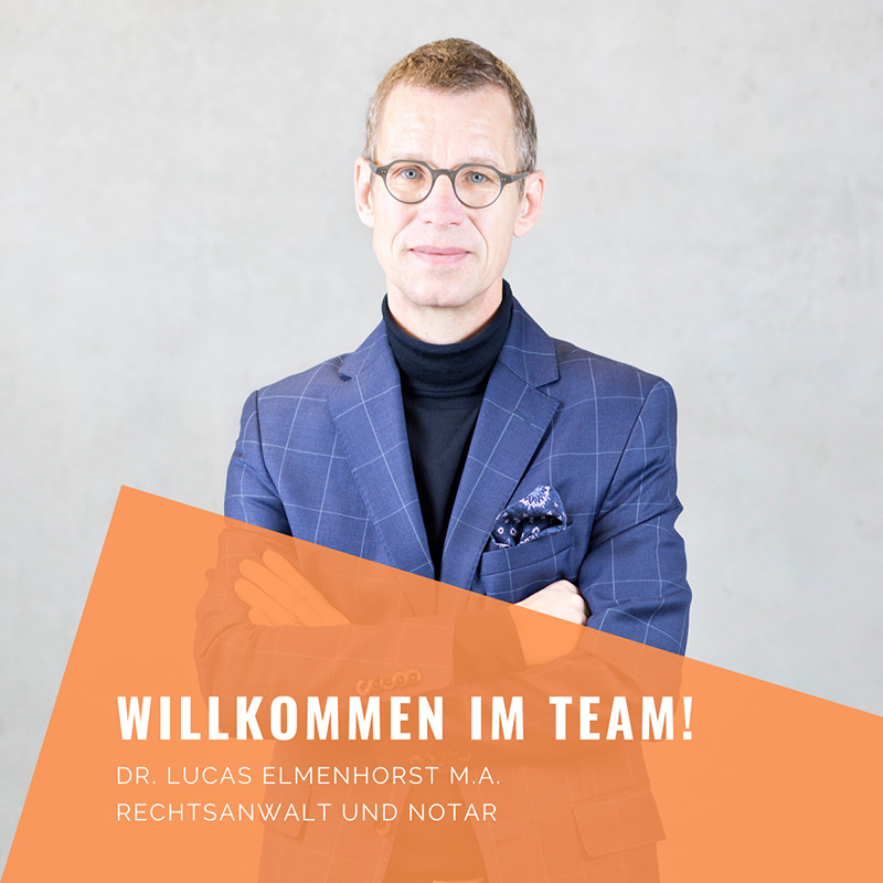 Willkommen Dr. Lucas Elmenhorst, M.A., bei Tavanti, Redeker & Partner