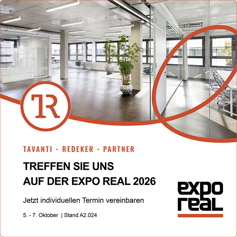 Tavanti, Redeker & Partner auf der Expo Real 2026 in München